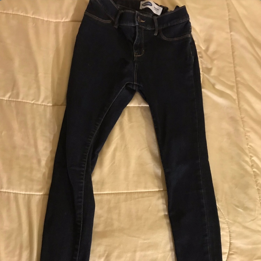 dark blue jeggings
